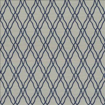Kasmir Fabrics Meander Trellis Azure Fabric 